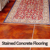 Stained Concrete Kitchen Floor