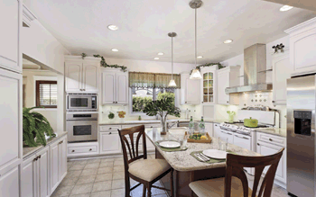 A Classy White Kitchen